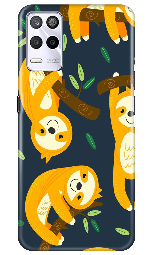 Racoon Pattern Mobile Back Case for Realme 9 5G (Design - 2) Racoon Pattern Case for Realme 9 5G
