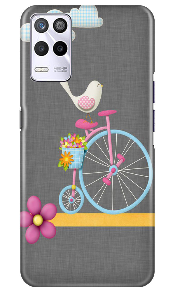 Sparron with cycle Mobile Back Case for Realme 9 5G (Design - 34) Sparron with cycle Case for Realme 9 5G