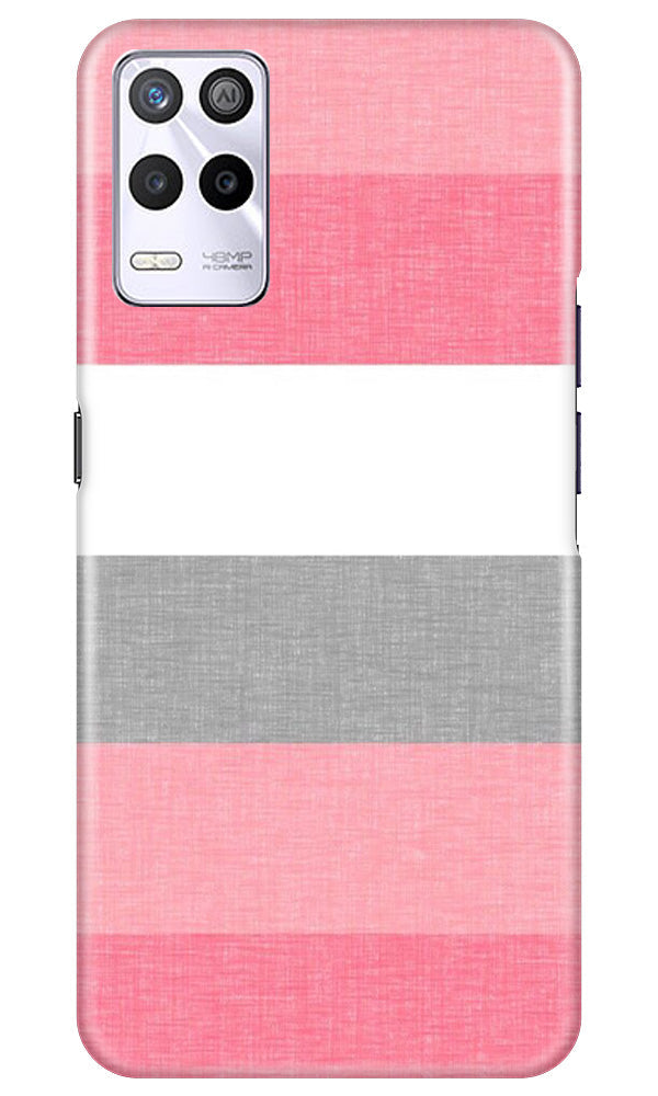 Pink white pattern Mobile Back Case for Realme 9 5G (Design - 55) Pink white pattern Case for Realme 9 5G
