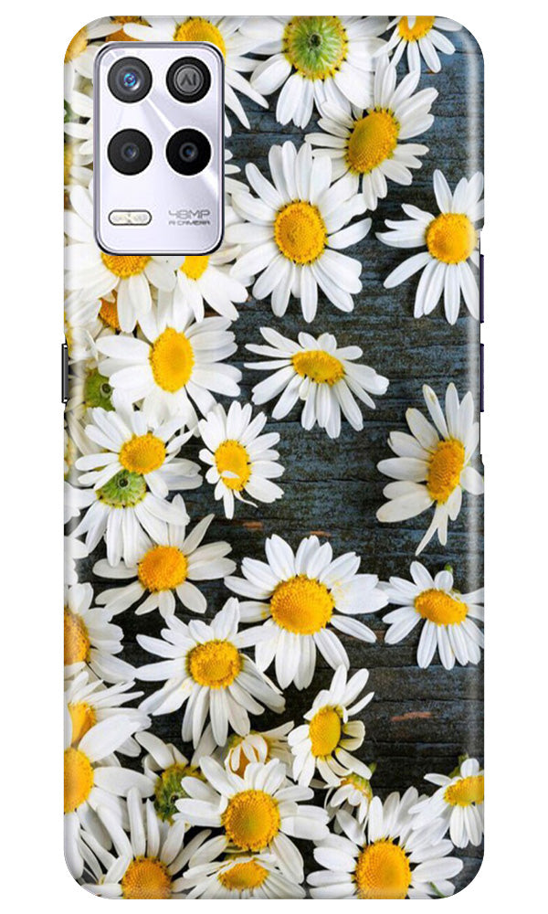 White flowers2 Mobile Back Case for Realme 9 5G (Design - 62) White flowers2 Case for Realme 9 5G
