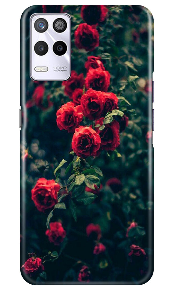 Red Rose Mobile Back Case for Realme 9 5G (Design - 66) Red Rose Case for Realme 9 5G