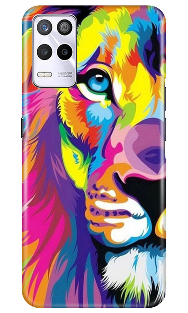 Colorful Lion Mobile Back Case for Realme 9 5G (Design - 110) Colorful Lion Case for Realme 9 5G (Design - 110)