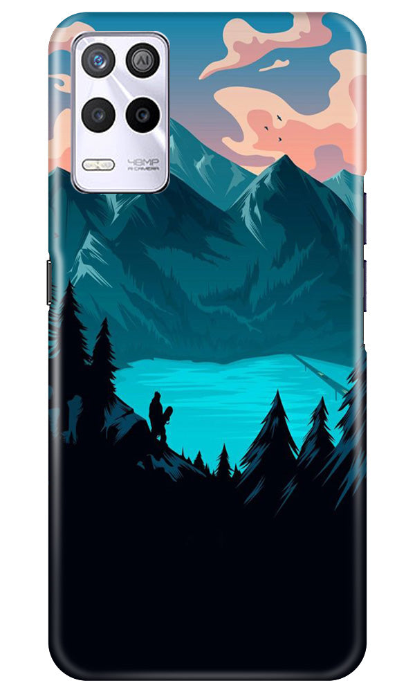Mountains Mobile Back Case for Realme 9 5G (Design - 155) Mountains Case for Realme 9 5G (Design - 155)