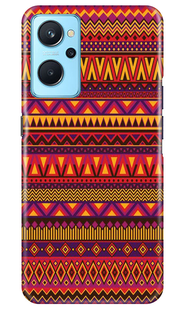 Zigzag line pattern2 Mobile Back Case for Realme 9i (Design - 10) Zigzag line pattern2 Case for Realme 9i