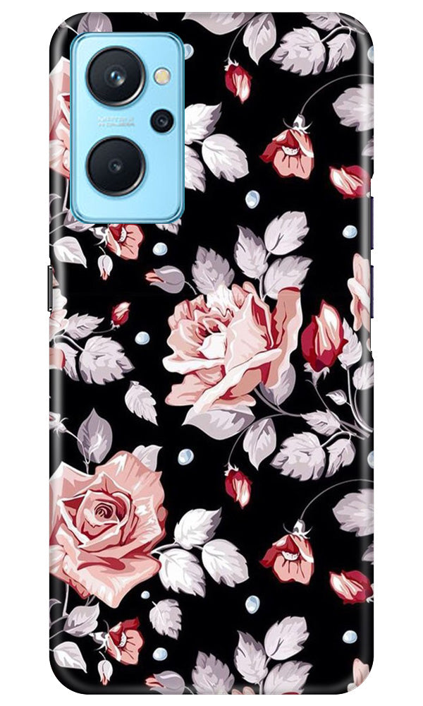 Pink rose Mobile Back Case for Realme 9i (Design - 12) Pink rose Case for Realme 9i
