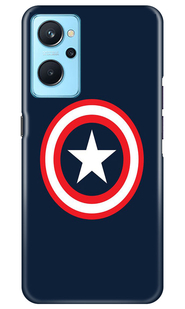 Captain America Mobile Back Case for Realme 9i (Design - 42) Captain America Case for Realme 9i