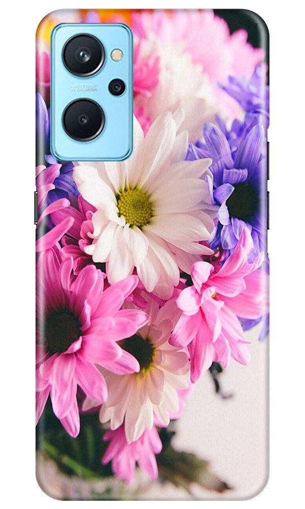 Coloful Daisy Mobile Back Case for Realme 9i (Design - 73) Coloful Daisy Case for Realme 9i