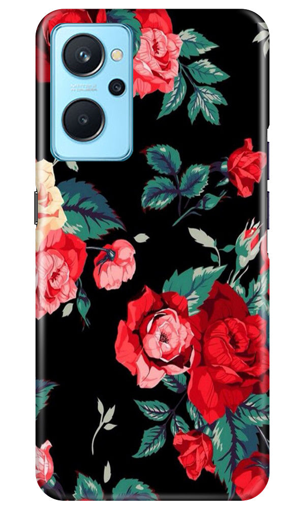 Red Rose2 Mobile Back Case for Realme 9i (Design - 81) Red Rose2 Case for Realme 9i