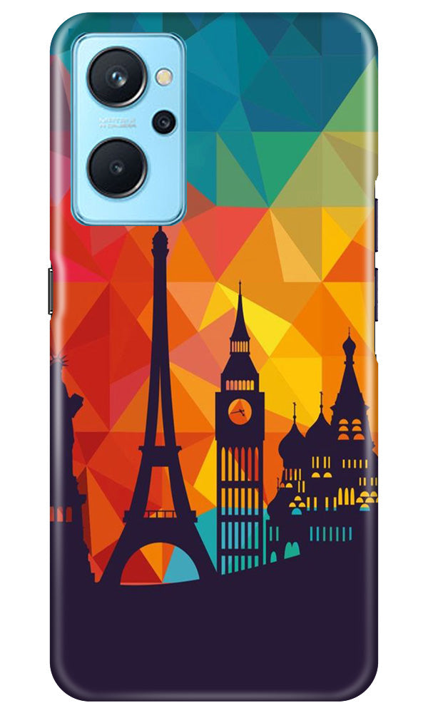 Eiffel Tower2 Mobile Back Case for Realme 9i (Design - 91) Eiffel Tower2 Case for Realme 9i