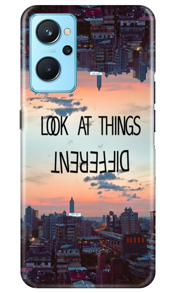 Look at things different Mobile Back Case for Realme 9i (Design - 99) Look at things different Case for Realme 9i