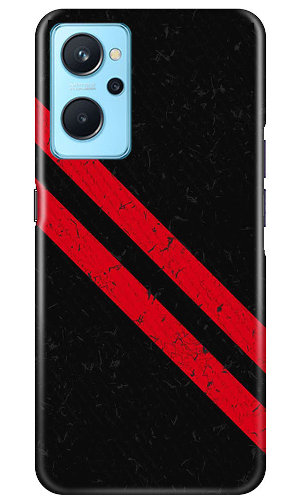 Black Red Pattern Mobile Back Case for Realme 9i (Design - 332) Black Red Pattern Mobile Back Case for Realme 9i (Design - 332)