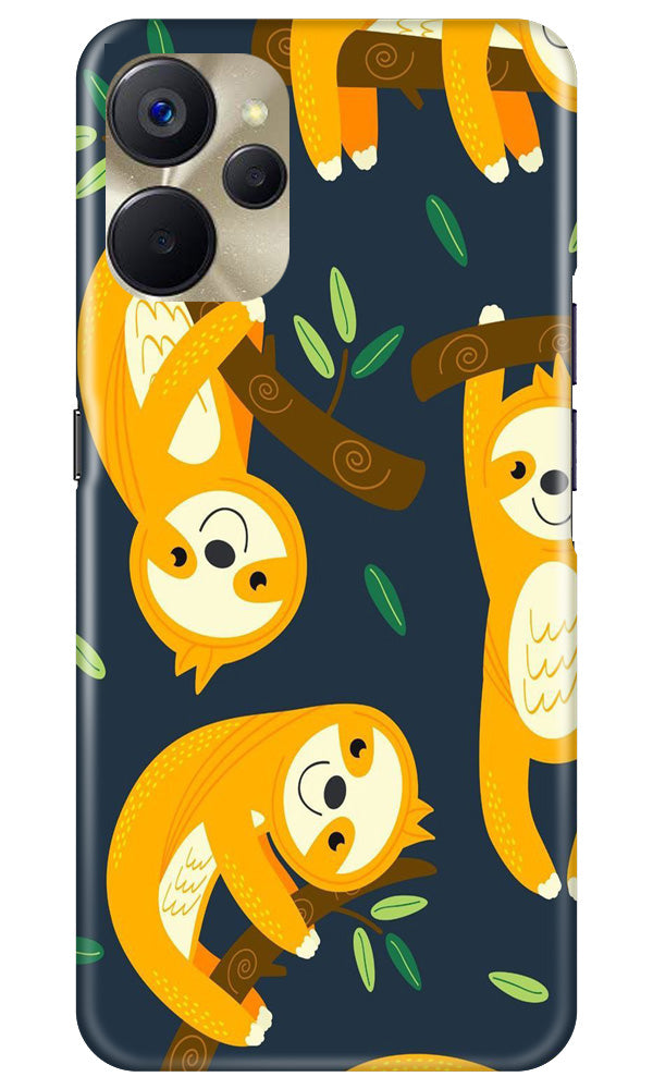 Racoon Pattern Mobile Back Case for Realme 9i 5G (Design - 2) Racoon Pattern Case for Realme 9i 5G