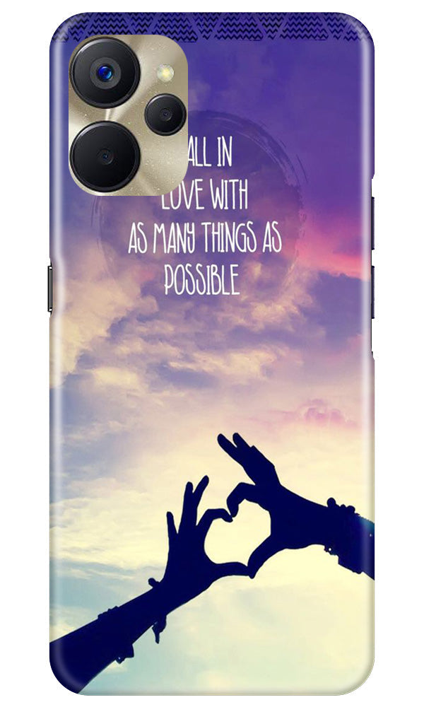 Fall in love Mobile Back Case for Realme 9i 5G (Design - 50) Fall in love Case for Realme 9i 5G