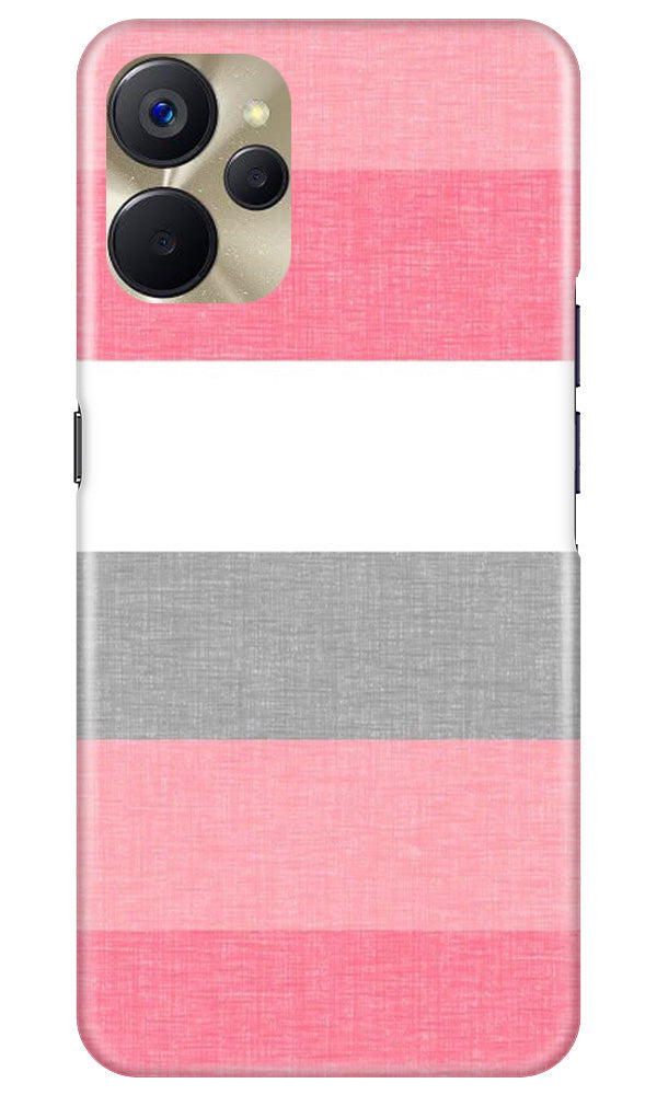 Pink white pattern Mobile Back Case for Realme 9i 5G (Design - 55) Pink white pattern Case for Realme 9i 5G