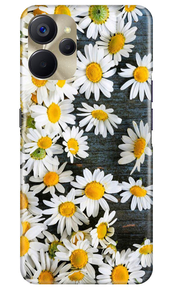 White flowers2 Mobile Back Case for Realme 9i 5G (Design - 62) White flowers2 Case for Realme 9i 5G