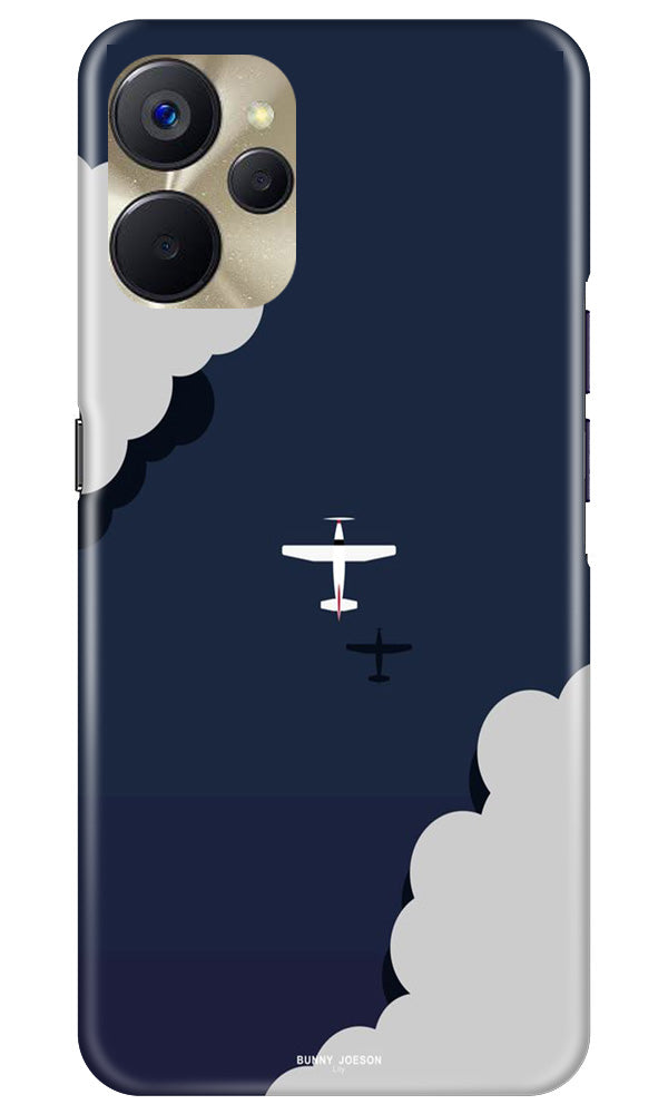 Clouds Plane Mobile Back Case for Realme 9i 5G (Design - 165) Clouds Plane Case for Realme 9i 5G (Design - 165)