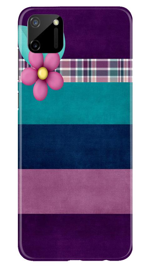 Purple Blue Mobile Back Case for Realme C11 (Design - 37) Purple Blue Case for Realme C11