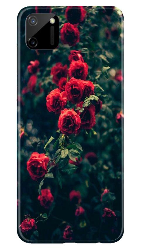 Red Rose Mobile Back Case for Realme C11 (Design - 66) Red Rose Case for Realme C11