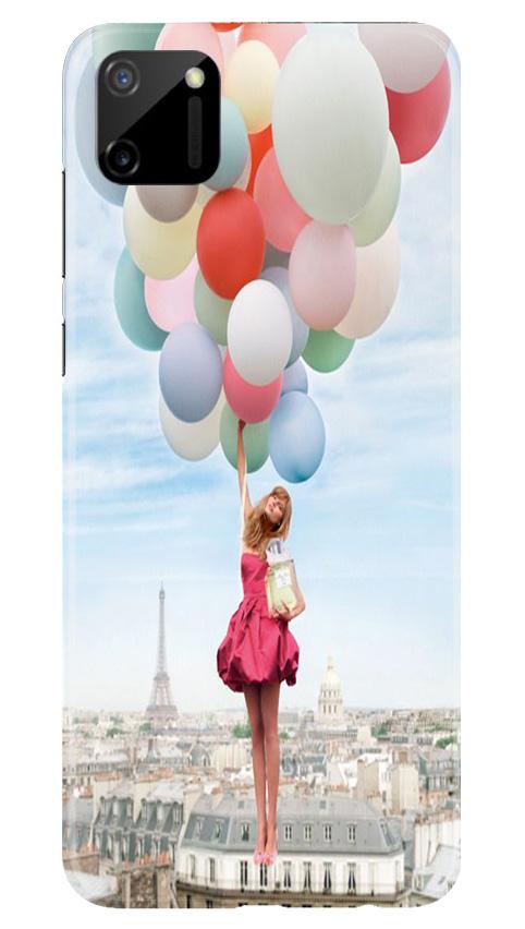 Girl with Baloon Mobile Back Case for Realme C11 (Design - 84) Girl with Baloon Case for Realme C11