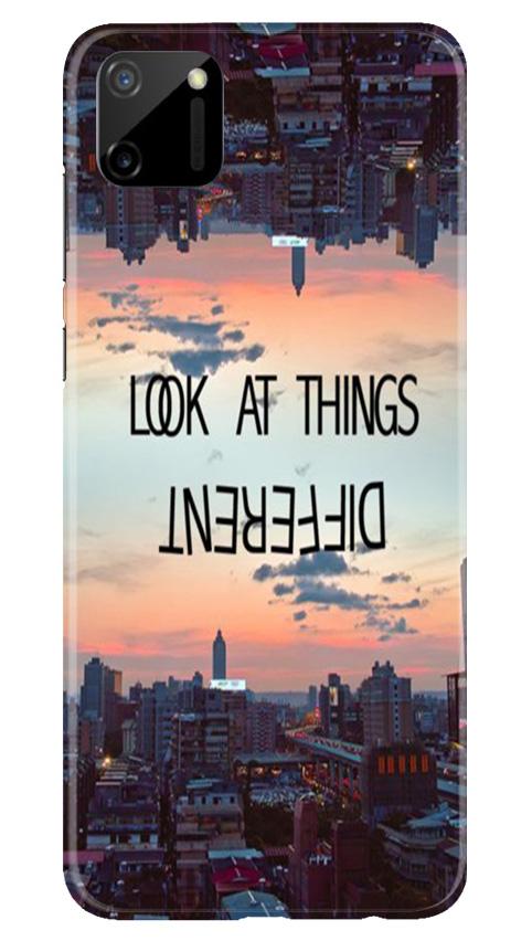 Look at things different Mobile Back Case for Realme C11 (Design - 99) Look at things different Case for Realme C11