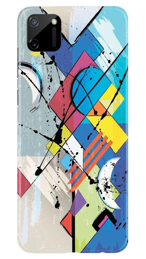 Modern Art Mobile Back Case for Realme C11 (Design - 235) Modern Art Case for Realme C11 (Design No. 235)