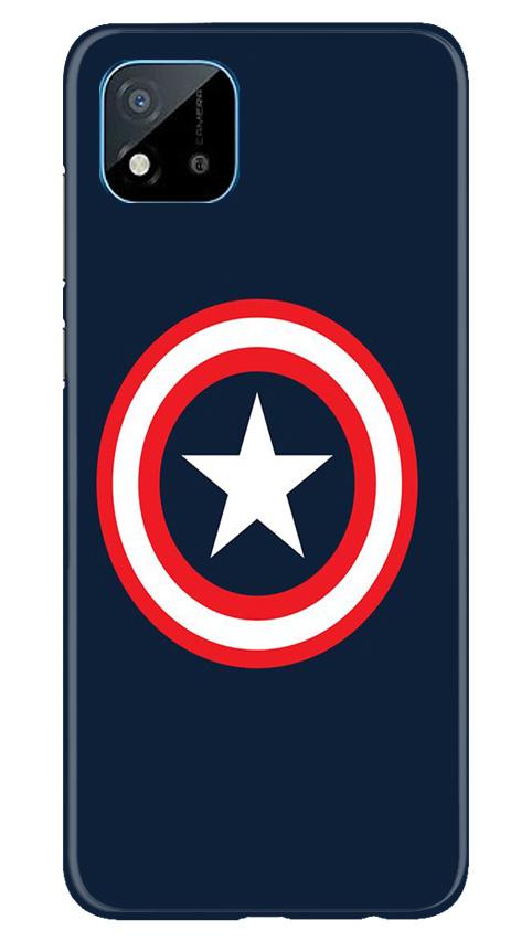 Captain America Mobile Back Case for Realme C20 (Design - 42) Captain America Case for Realme C20