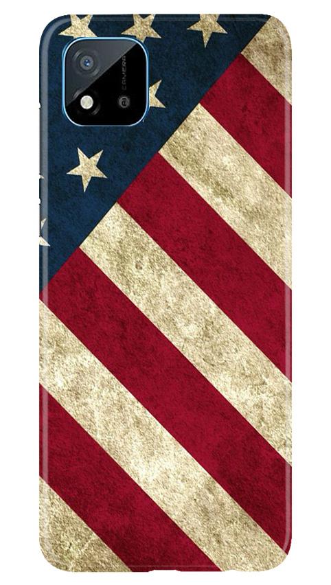America Mobile Back Case for Realme C20 (Design - 79) America Case for Realme C20