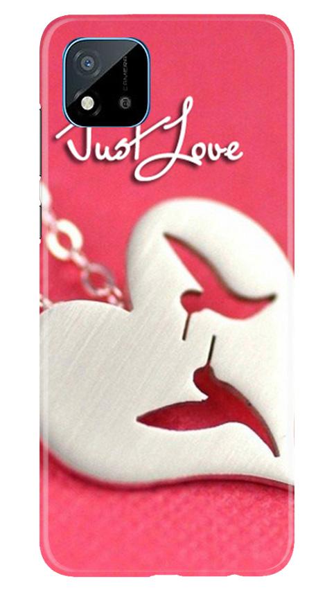 Just love Mobile Back Case for Realme C20 (Design - 88) Just love Case for Realme C20