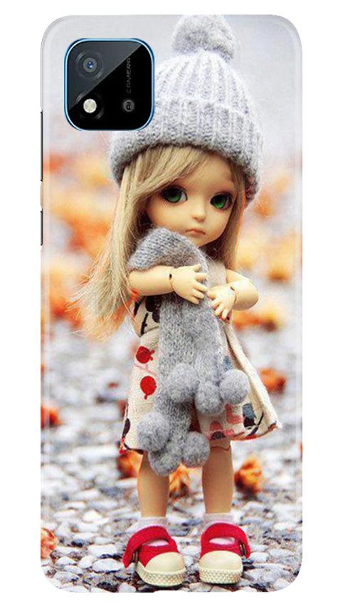 Cute Doll Mobile Back Case for Realme C20 (Design - 93) Cute Doll Case for Realme C20
