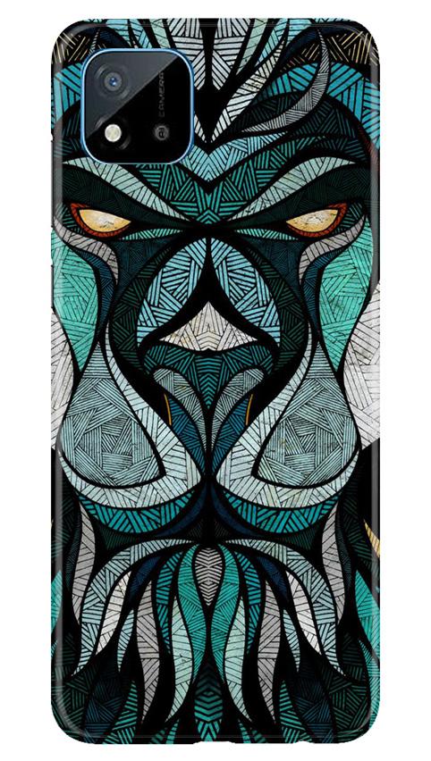 Lion Mobile Back Case for Realme C20 (Design - 97) Lion Case for Realme C20
