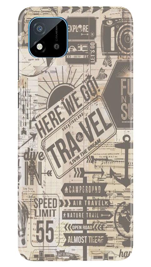 Travel Mobile Back Case for Realme C20 (Design - 104) Travel Case for Realme C20 (Design - 104)