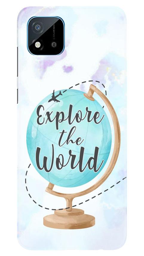 Explore the World Mobile Back Case for Realme C20 (Design - 207) Explore the World Case for Realme C20 (Design No. 207)