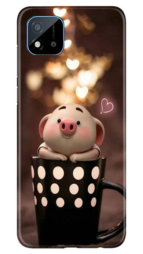 Cute Bunny Mobile Back Case for Realme C20 (Design - 213) Cute Bunny Case for Realme C20 (Design No. 213)