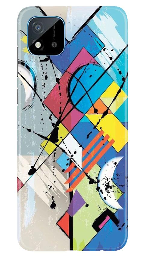 Modern Art Mobile Back Case for Realme C20 (Design - 235) Modern Art Case for Realme C20 (Design No. 235)
