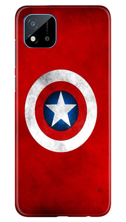 Captain America Mobile Back Case for Realme C20 (Design - 249) Captain America Case for Realme C20 (Design No. 249)
