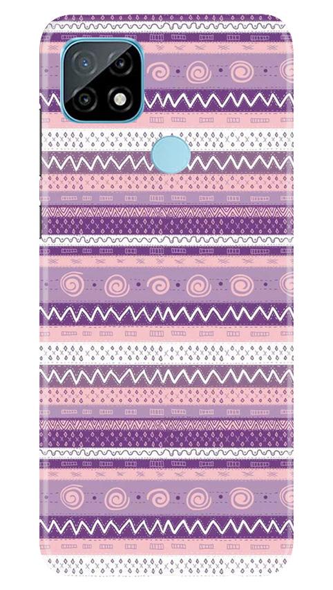 Zigzag line pattern3 Mobile Back Case for Realme C21 (Design - 11) Zigzag line pattern3 Case for Realme C21