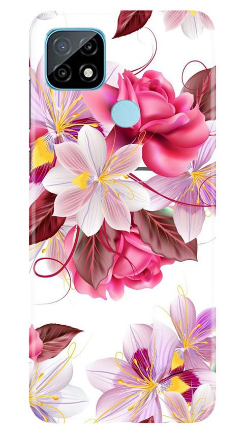 Beautiful flowers Mobile Back Case for Realme C21 (Design - 23) Beautiful flowers Case for Realme C21