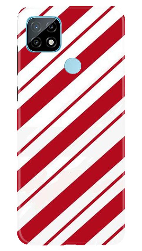 Red White Mobile Back Case for Realme C12 (Design - 44) Red White Case for Realme C12