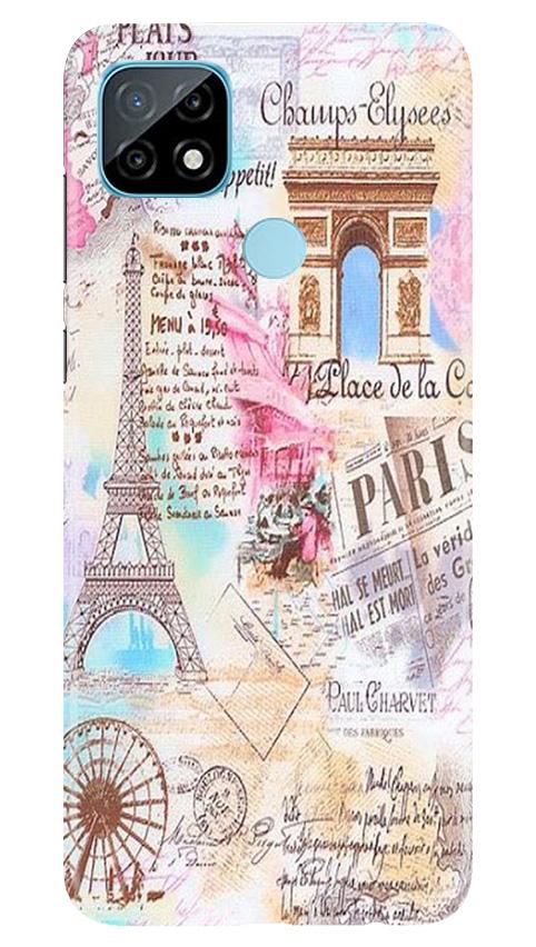 Paris Eiftel Tower Mobile Back Case for Realme C12 (Design - 54) Paris Eiftel Tower Case for Realme C12