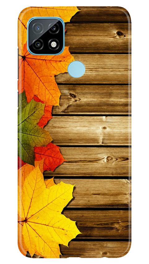 Wooden look3 Mobile Back Case for Realme C21 (Design - 61) Wooden look3 Case for Realme C21