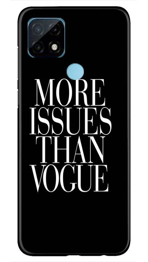 More Issues than Vague Mobile Back Case for Realme C12 (Design - 74) More Issues than Vague Case for Realme C12