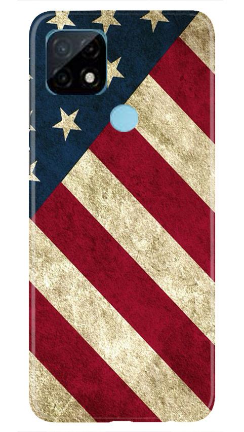 America Mobile Back Case for Realme C21 (Design - 79) America Case for Realme C21
