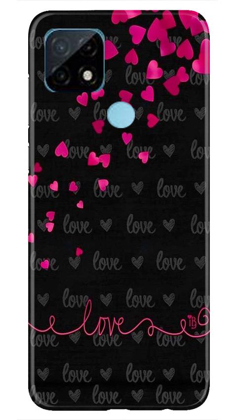 Love in Air Mobile Back Case for Realme C21 (Design - 89) Love in Air Case for Realme C21
