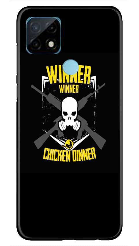Winner Winner Chicken Dinner Mobile Back Case for Realme C21 (Design - 178) Winner Winner Chicken Dinner Case for Realme C21 (Design - 178)