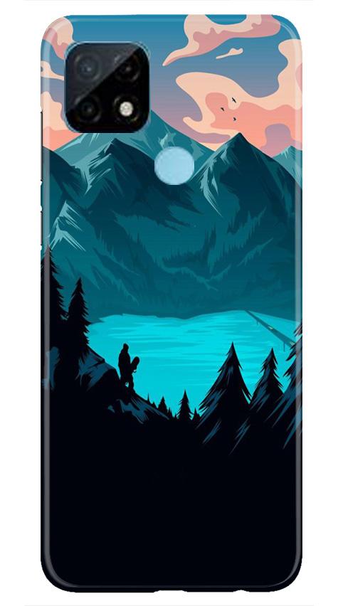 Mountains Mobile Back Case for Realme C21 (Design - 186) Mountains Case for Realme C21 (Design - 186)