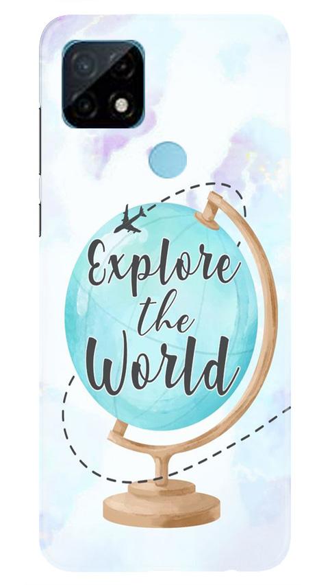Explore the World Mobile Back Case for Realme C12 (Design - 207) Explore the World Case for Realme C12 (Design No. 207)