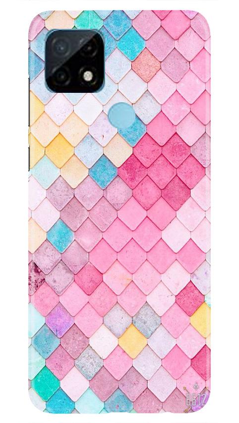 Pink Pattern Mobile Back Case for Realme C21 (Design - 215) Pink Pattern Case for Realme C21 (Design No. 215)