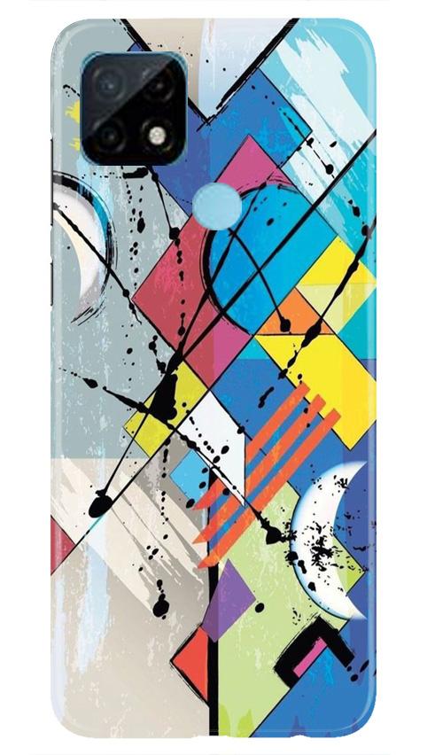 Modern Art Mobile Back Case for Realme C21 (Design - 235) Modern Art Case for Realme C21 (Design No. 235)