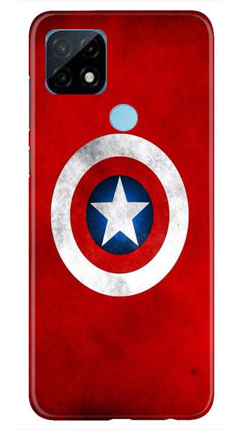 Captain America Mobile Back Case for Realme C12 (Design - 249) Captain America Case for Realme C12 (Design No. 249)