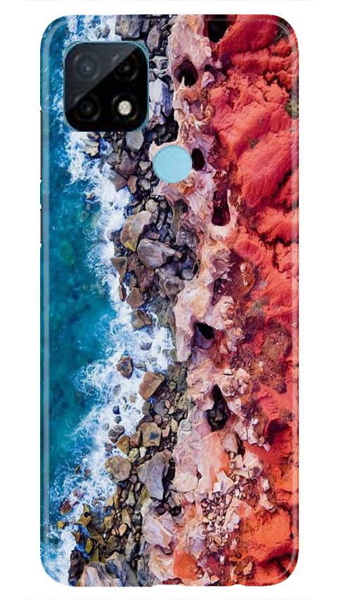 Sea Shore Mobile Back Case for Realme C21 (Design - 273) Sea Shore Case for Realme C21 (Design No. 273)